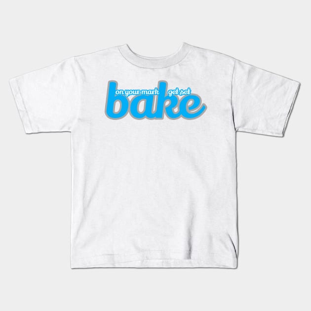 great british baking show: on your mark, get set, bake! Kids T-Shirt by victoriaarden